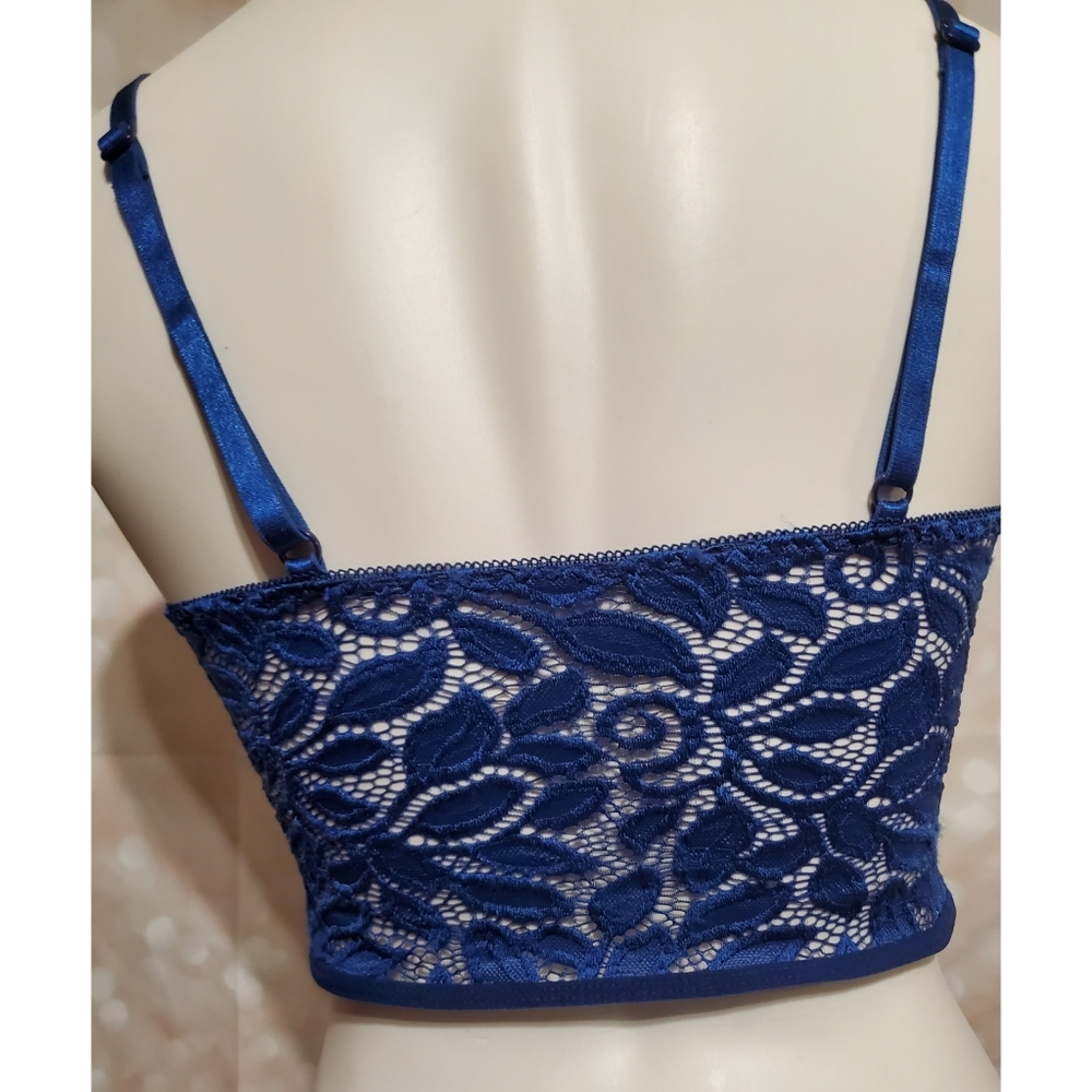 Enchanting Blue Bralette Crop Top - Picture 5 of 5